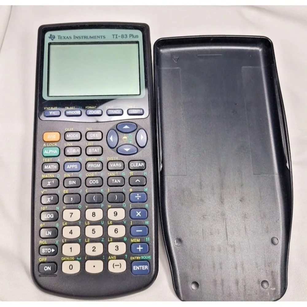 Texas Instruments TI-83 Plus Graphing Calculator With Case Working